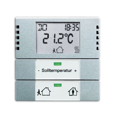 Комнатный термостат, solo алюминий [BJE6124-83] 6134-0-0175