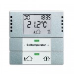 Комнатный термостат, solo алюминий [BJE6124-83] 6134-0-0175