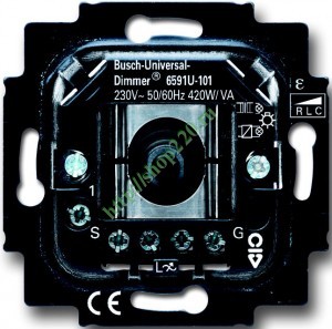 Механизм универсального светорегулятора 420 Вт/ВА (BJE6591 U-101) 6513-0-0588