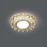 Светильник Gauss Backlight BL034 Кругл. Шампань/Кристалл/Хром, Gu5.3, LED 2700K (BL034)