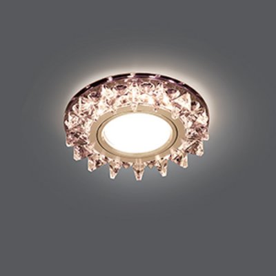 Светильник Gauss Backlight BL035 Кругл. Черный/Кристалл/Хром, Gu5.3, LED 2700K (BL035)