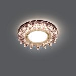 Светильник Gauss Backlight BL035 Кругл. Черный/Кристалл/Хром, Gu5.3, LED 2700K (BL035)