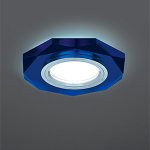 Светильник Gauss Backlight BL055 Восемь гран. Синий/Хром, Gu5.3, LED 4100K