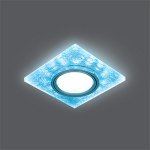 Светильник Gauss Backlight BL065 Квадрат. Белый/Серебро/Хром, Gu5.3, LED 4100K (BL065)