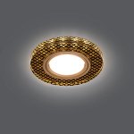 Светильник Gauss Backlight BL076 Круг Кристалл/Черный/Золото, Gu5.3, LED 2700K (BL076)