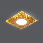 Светильник Gauss Backlight BL077 Квадрат. Золото/Кристалл/Золото, Gu5.3, LED 2700K (BL077)