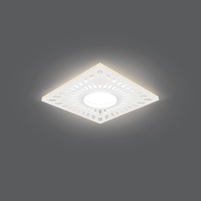 

Светильник Gauss Backlight BL127 Квадрат. Белый, Gu5.3, 3W, LED 3000K (BL127), BL127