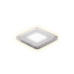 Светильник Gauss Bubbles кв3+3W, 350lm 3000K 180-265V IP20 монт ?80 103*103*31мм 3 реж LED (BL320)