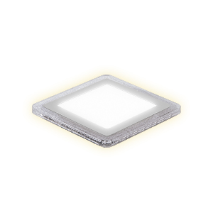 Светильник Gauss Bubbles кв12+4W, 1200lm 3000K 180-265V IP20 монт ?160 192*192*31мм 3 реж LED (BL324)