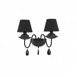 Светильник бра Ideal lux BLANCHE AP2 NERO (111889)