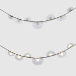 Светильник подвесной Crystallux BOSQUE SP7 L3000 GREY/TRANSPARENT BOSQUE