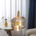 Светильник подвесной Crystallux BOX SP1 GOLD/AMBER BOX