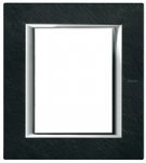 Legrand Bticino Axolute HA4826RLV Черный мрамор Ардезия Рамка 3+3 мод прямоугольная