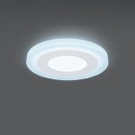 Светильник Gauss Backlight BL115 Кругл. Акрил, 3+3W, LED 4000K, ?105,