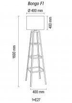 Напольный светильник Bongo F1 12 02g