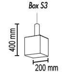 Подвесной светильник Box S3 10 01g