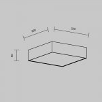 Потолочный светильник Maytoni C032CL-24W3K-SQ-B Zon