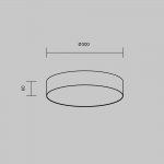 Потолочный светильник Maytoni C032CL-36W4K-RD-MG Zon