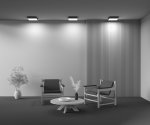 Потолочный светильник Maytoni C032CL-36W4K-SQ-B Zon