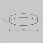 Потолочный светильник Maytoni C032CL-45W2.7K-RD-MG Zon