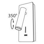 Светильник бра с USB Maytoni C041WL-L3B3K Mirax
