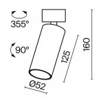 Потолочный светильник Maytoni C055CL-L12B3K-W-B FOCUS LED