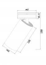 Потолочный светильник Maytoni C057CL-L12B3K FOCUS LED