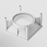 Корпус для накладного светильника аксессуар Maytoni C065-01W Alfa LED