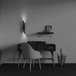 Настенный светильник бра Maytoni C082WL-24W2.7K-B Calipso