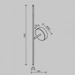 Настенный светильник бра Maytoni C084WL-L18BS2.7K Elegant