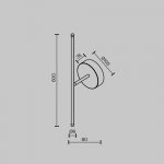 Настенный светильник (бра) Maytoni C084WL-L7BS2.7K-1