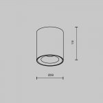 Потолочный светильник Maytoni C094-GU10-W Spark