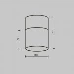 Потолочный светильник Technical C094CL-GX53-B