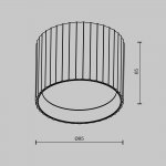 Потолочный светильник Technical C106CL-GX53-B