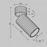 Потолочный светильник Maytoni C108CL-01-GU10-W Calipso