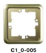Гуси-Электрик С110-005 Рамка одноместная, цвет матовое золото