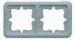 Гуси-Электрик С120-004 Рамка двухместная, цвет матовое серебро