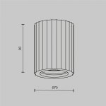 Потолочный светильник Technical C121CL-GU10-W