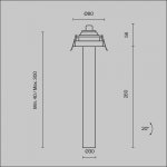 Встраиваемый светильник Maytoni C140RS-L300-7W3K-BBS Focus T