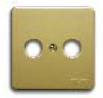 Гуси-Электрик С1А1-005 Накладка для антенной розеткиTV-FM ,цвет матовое золото