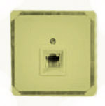 Гуси-Электрик С1К1-005 Механизм розетки компьютерной RJ45, цвет матовое золото