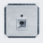 Гуси-Электрик С1Т12-004 Механизм розетки телефонной RJ12, цвет матовое серебро