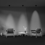 Потолочный светильник Maytoni C217CL-15W4K-B Lens