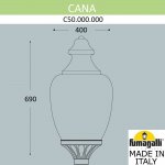 Уличный фонарь на столб FUMAGALLI CANA C50.000.000.AYE27