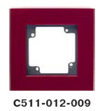 Гуси-Электрик С511-012-009 Рамка одноместная (темно-серая платформа), цвет бордо