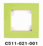 Гуси-Электрик С511-021-001 Рамка одноместная (белая платформа), цвет фисташка