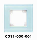 Гуси-Электрик С511-030-001 Рамка одноместная (белая платформа), стекло