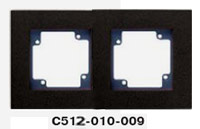 Гуси-Электрик С512-010-009 Рамка двухместная (темно-серая платформа), цвет графит
