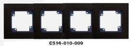 Гуси-Электрик С514-010-009 Рамка четырехместная (темно-серая платформа), цвет графит