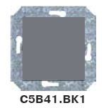 Гуси-Электрик С5В41.ВК1-004 Механизм переключателя одноклавишного, цвет серебро